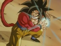 Goku ejecutando un Super Kame Hame Ha aumentado 10 veces