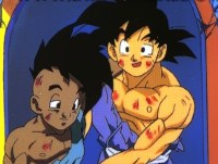 Goku y Ubb despus de haber pasado 10 aos entrenando