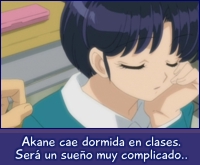 Akane cae dormida en clases
