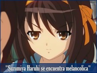 Suzumiya Haruhi se encuentra melancólica